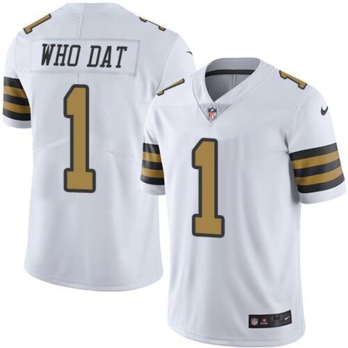 6861cb4c34f64_1 Saints #1 Who Dat White Men's Stitched NFL Limited Rush Jersey