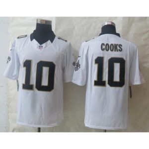 6861cb52b777f_1 Saints #10 Brandin Cooks White Men's Stitched NFL Limited Jersey