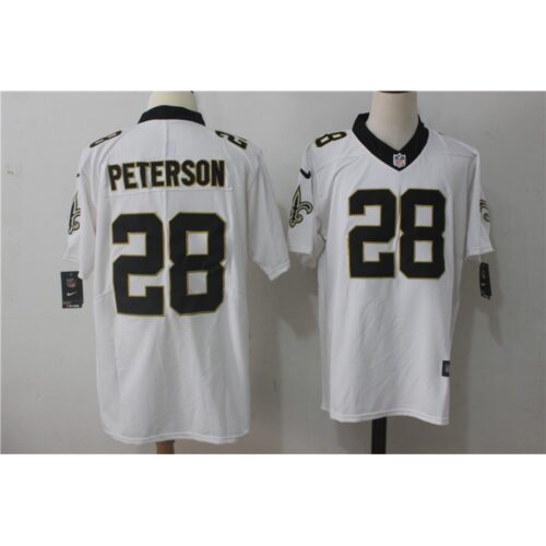 6861cb99b81a9_1 Men's New Orleans Saints #28 Adrian Peterson White Stitched NFL Vapor Untouchable Limited Jersey