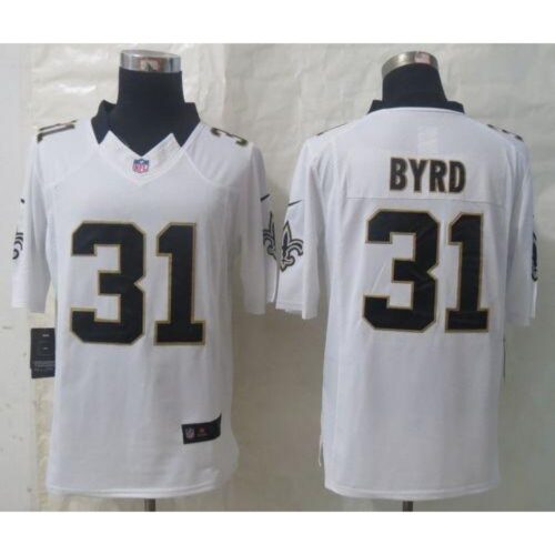 6861cba368bb0_1 Saints #31 Jairus Byrd White Men's Stitched NFL Limited Jersey