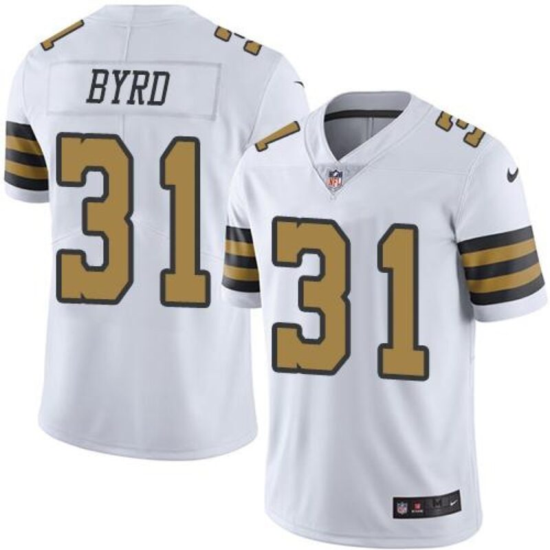 6861cba683881_1 Saints #31 Jairus Byrd White Men's Stitched NFL Limited Rush Jersey