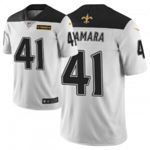 6861cbb953b62_1 Men's New Orleans Saints #41 Alvin Kamara White 2019 City Edition Limited Stitched NFL Jersey