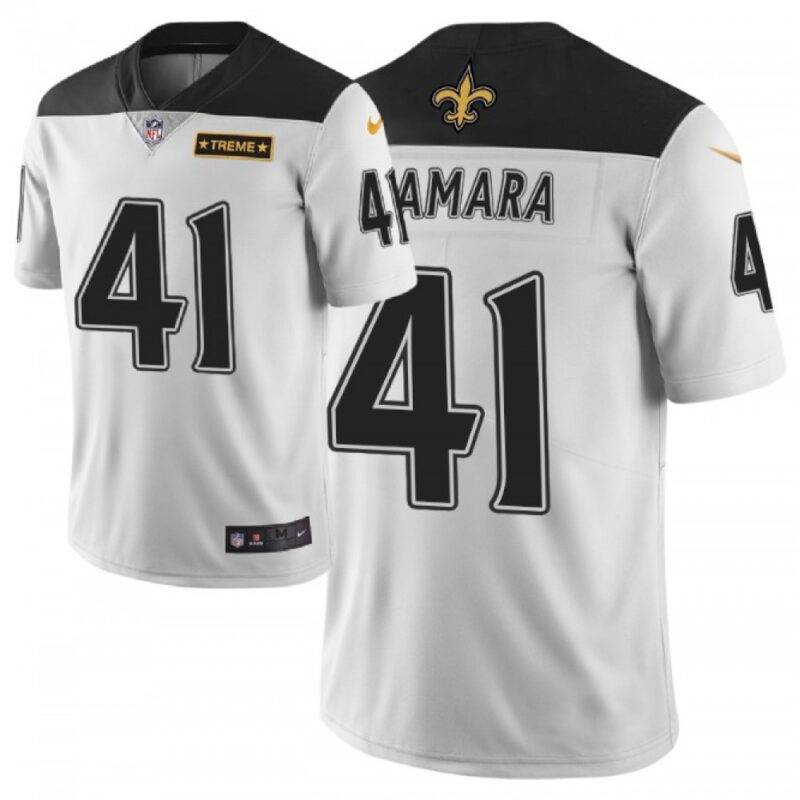 6861cbb953b62_1 Men's New Orleans Saints #41 Alvin Kamara White 2019 City Edition Limited Stitched NFL Jersey