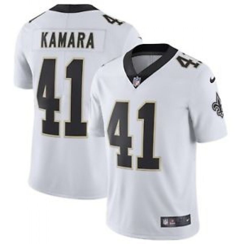 6861cbbfcc83f_1 Men's New Orleans Saints #41 Alvin Kamara White Vapor Untouchable Limited Stitched NFL Jersey