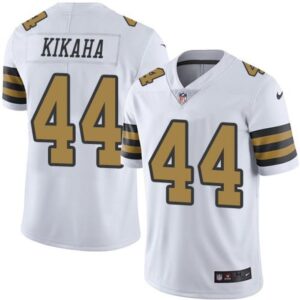6861cbd00fc0b_1 Saints #44 Hau'oli Kikaha White Men's Stitched NFL Limited Rush Jersey