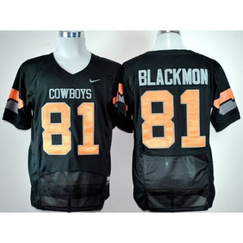 6861cbdfef208_1 Cowboys #81 Justin Blackmon Black Pro Combat Stitched NCAA Jersey