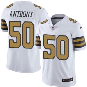 6861cbdff3b97_1 Saints #50 Stephone Anthony White Men's Stitched NFL Limited Rush Jersey