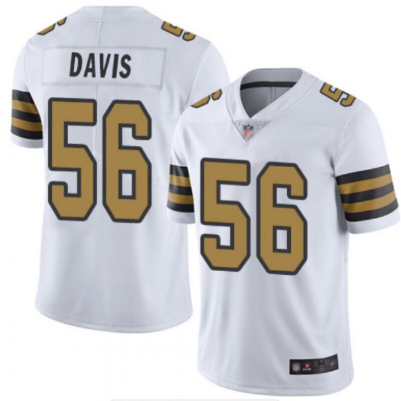 6861cbe33ee96_1 Men's New Orleans Saints #56 Demario Davis White Color Rush Limited Stitched NFL Jersey