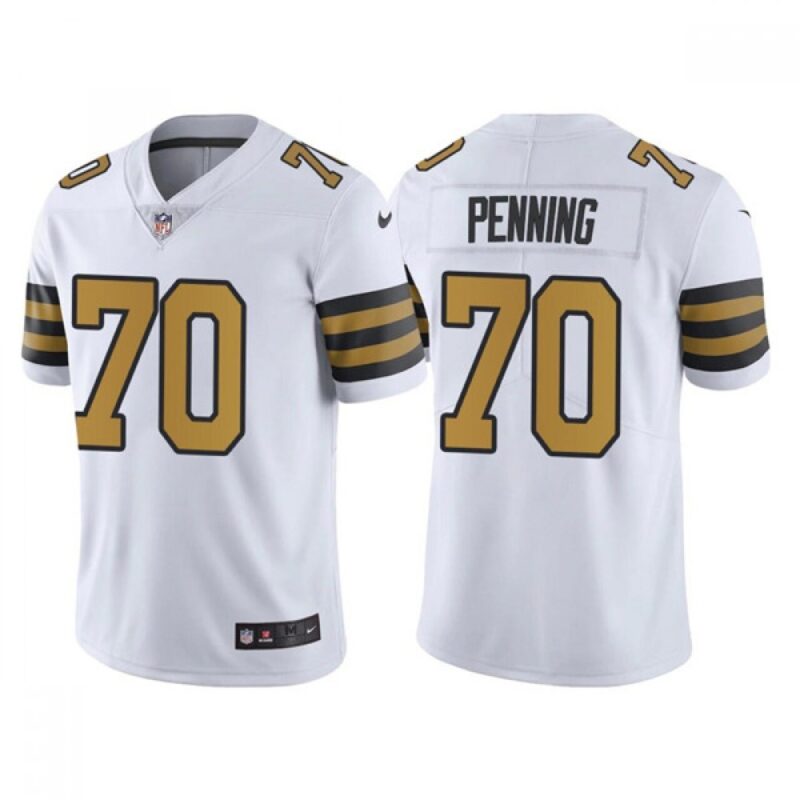 6861cbecc3688_1 Men's New Orleans Saints #70 Trevor Penning White Color Rush Limited Stitched Jersey