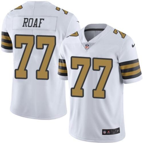 6861cbf9b0962_1 Saints #77 Willie Roaf White Men's Stitched NFL Limited Rush Jersey