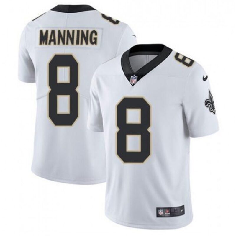 6861cc0007d14_1 Men's New Orleans Saints #8 Archie Manning 2021 White Vapor Untouchable Limited Stitched Jersey