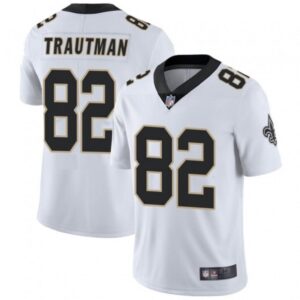 6861cc0353256_1 Men's New Orleans Saints #82 Adam Trautman White Vapor Untouchable Limited Stitched Jersey