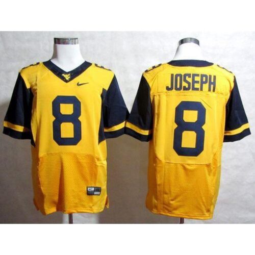 6861cc0694e4a_1 Mountaineers #8 Karl Joseph Gold Stitched NCAA Jersey