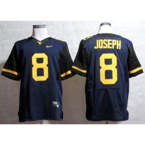 6861cc0d16dcb_1 Mountaineers #8 Karl Joseph Navy Blue Stitched NCAA Jersey