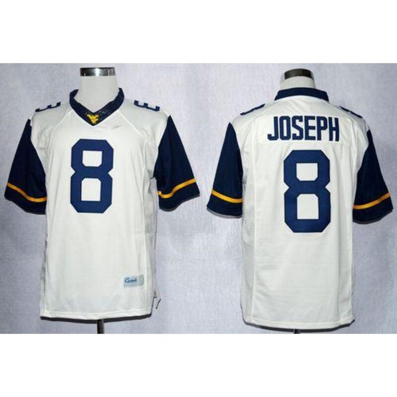 6861cc1047ee5_1 Mountaineers #8 Karl Joseph White Limited Stitched NCAA Jersey