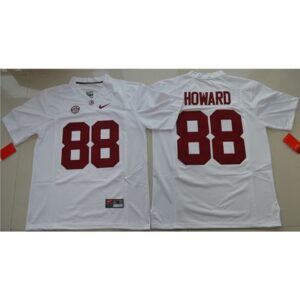 6861cc1cba225_1 Crimson Tide #88 O. J. Howard White Limited Stitched NCAA Jersey