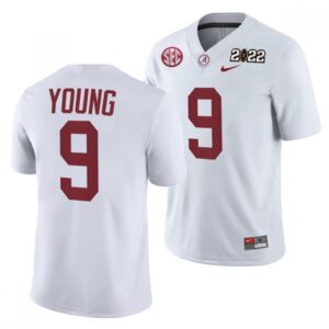 6861cc293e086_1 Men's Alabama Crimson Tide #9 Bryce Young 2022 Patch White College Football Stitched Jersey