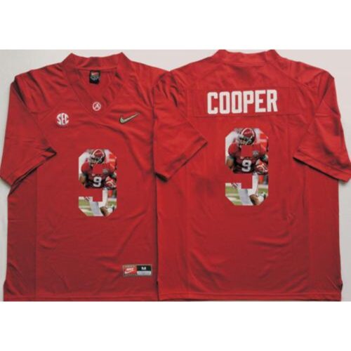 6861cc2f1dc26_1 Crimson Tide #9 Amari Cooper Red Player Fashion Stitched NCAA Jersey