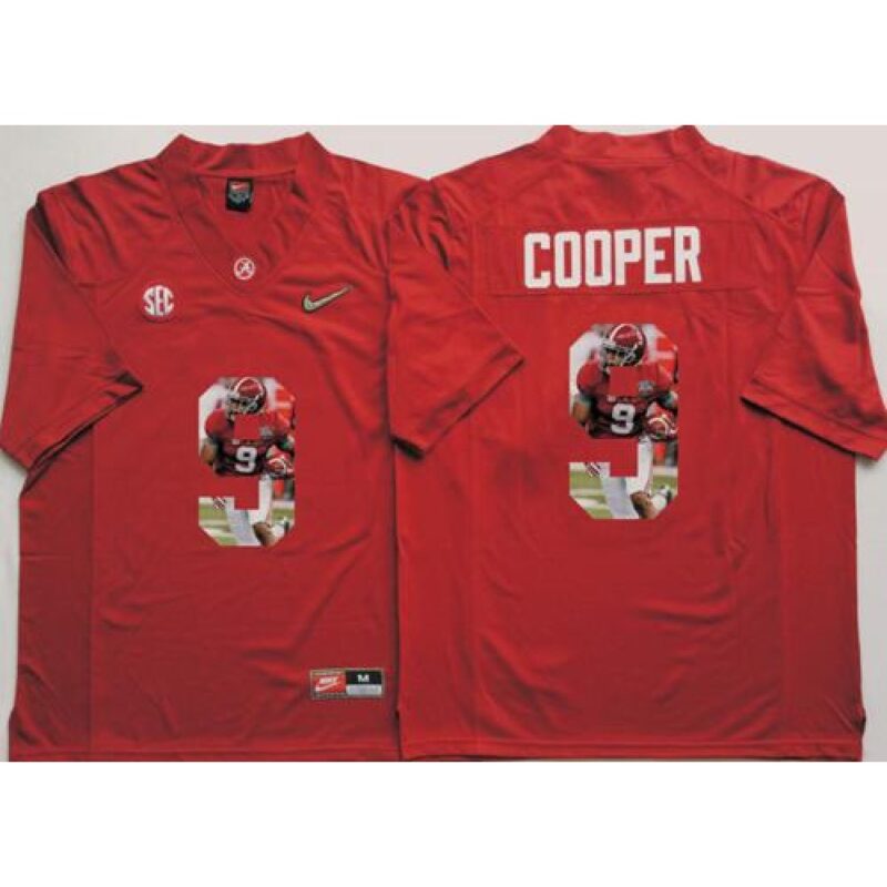 6861cc2f1dc26_1 Crimson Tide #9 Amari Cooper Red Player Fashion Stitched NCAA Jersey