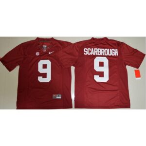 6861cc3230218_1 Crimson Tide #9 Bo Scarbrough Red Limited Stitched NCAA Jersey