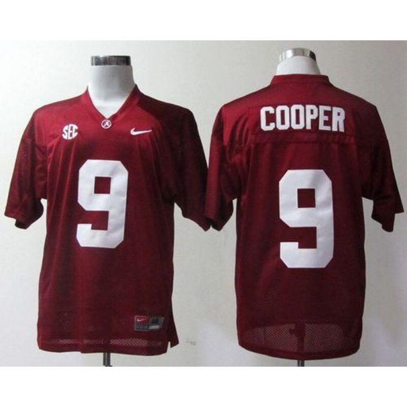 6861cc3ea804d_1 Crimson Tide #9 Amari Cooper Red Stitched NCAA Jersey
