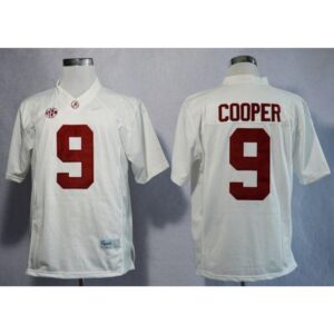 6861cc4ebc82d_1 Crimson Tide #9 Amari Cooper White Limited Stitched NCAA Jersey