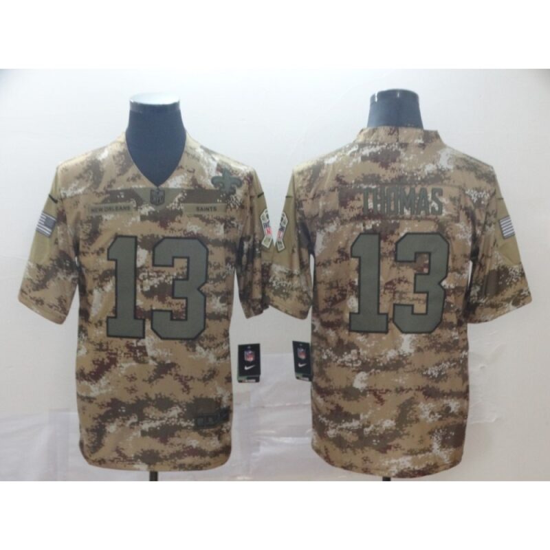 6861cc615f2f2_1 Men's New Orleans Saints #13 Michael Thomas Camo Salute To Service Limited Stitched NFL Jersey