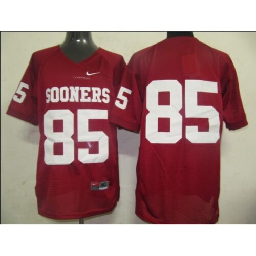 6861cc69ae868_1 Sooners #85 Red Stitched NCAA Jersey