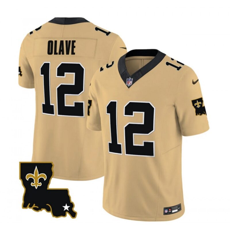 6861cc6ac7f51_1 Men's New Orleans Saints #12 Chris Olave Gold 2023 F.U.S.E. 1987 Legacy Vapor Stitched Jersey