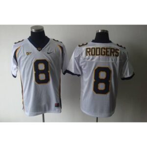 6861cc790a1e2_1 Golden Bears #8 Rodgers White Stitched NCAA Jersey