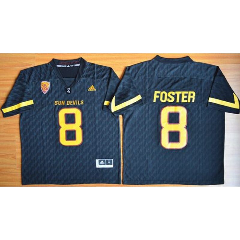 6861cc85eb550_1 Sun Devils #8 D. J. Foster New Black Stitched NCAA Jersey