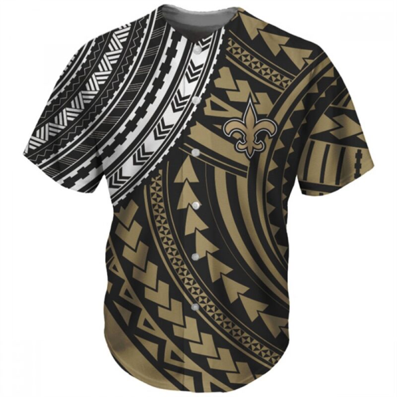 6861cca165152_1 Men's New Orleans Saints Gold Baseball Jersey