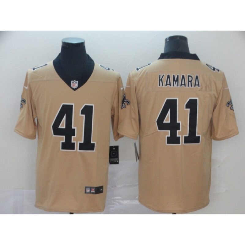 6861ccadefbbb_1 Men's New Orleans Saints #41 Alvin Kamara Gold Inverted Legend Stitched NFL Jersey