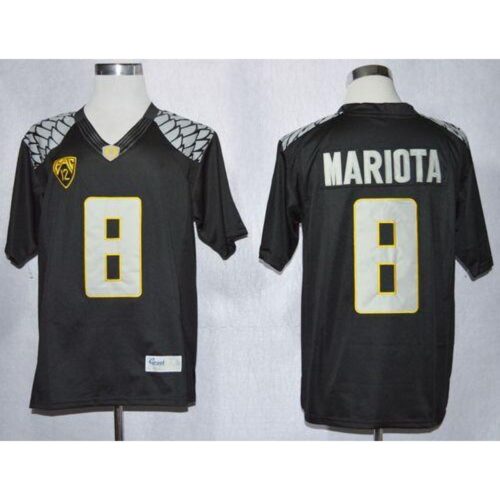 6861ccb0c27e6_1 Ducks #8 Marcus Mariota Black Limited Stitched NCAA Jersey