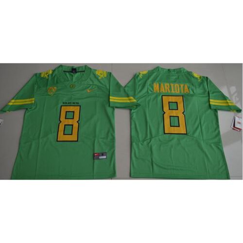 6861ccbdb527c_1 Ducks #8 Marcus Mariota Green Limited Stitched NCAA Jersey