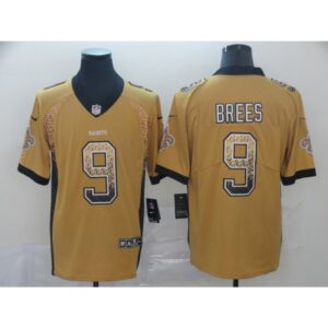 6861ccc710ca3_1 Men's New Orleans Saints #9 Drew Brees Gold 2018 Drift Fashion Color Rush Limited Stitched NFL Jersey