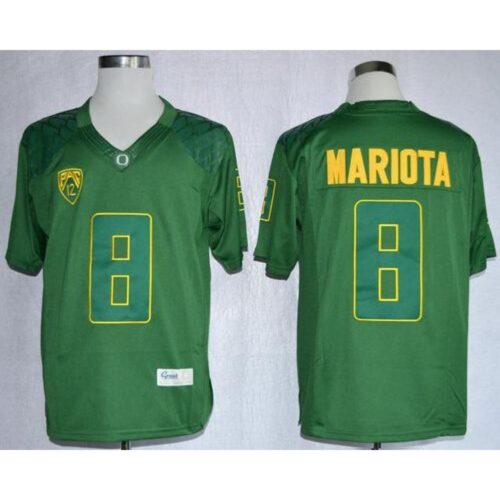 6861ccc79c30b_1 Ducks #8 Marcus Mariota Dark Green Limited Stitched NCAA Jersey