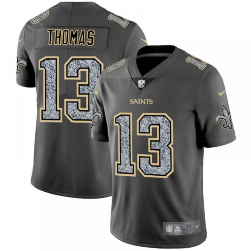 6861cccdc8d45_1 Men's New Orleans Saints #13 Michael Thomas 2019 Gray Fashion Static Limited Stitched NFL Jersey