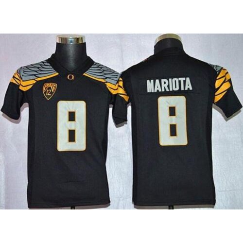 6861ccdaa7975_1 Ducks #8 Marcus Mariota Black Mach Speed Limited Stitched Youth NCAA Jersey