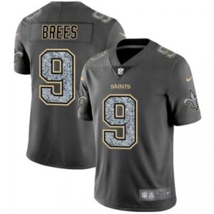 6861cce1609dc_1 Men's New Orleans Saints #9 Drew Brees 2019 Gray Fashion Static Limited Stitched NFL Jersey