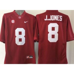 6861ccf2ebf11_1 Crimson Tide #8 Julio Jones Red Stitched NCAA Jersey
