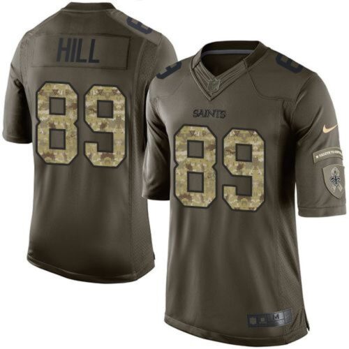 6861cd0be9ebe_1 Saints #89 Josh Hill Green Men's Stitched NFL Limited Salute to Service Jersey