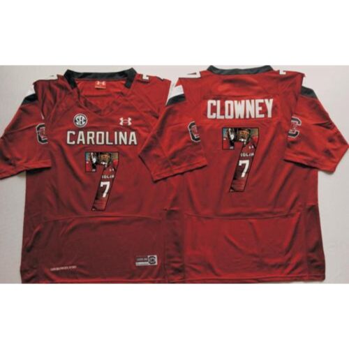 6861cd18c0fa9_1 Fighting Gamecocks #7 Jadeveon Clowney Red Player Fashion Stitched NCAA Jersey