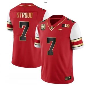 6861cd5ce3840_1 Men's Ohio State Buckeyes #7 CJ Stroud Red Stitched Football Jersey