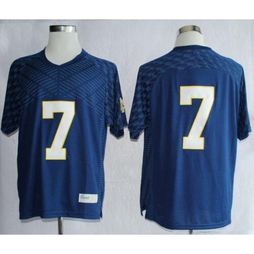 6861cd722ed38_1 Fighting Irish #7 Stephon Tuitt Navy Blue Stitched NCAA Jersey