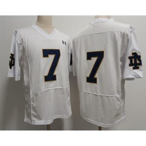 6861cd788afaa_1 Men's Notre Dame Fighting Irish #7 Stephon Tuitt White Stitched Jersey