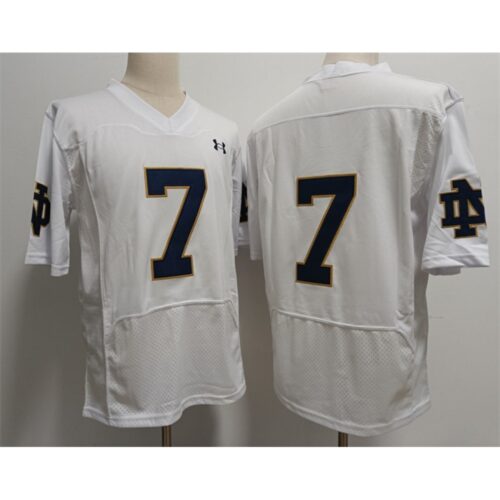 6861cd788afaa_1 Men's Notre Dame Fighting Irish #7 Stephon Tuitt White Stitched Jersey