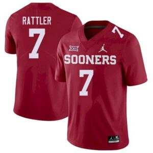 6861cd8b435bb_1 Men's Oklahoma Sooners #7 Spencer Rattler Red XII Stitched NCAA Jersey