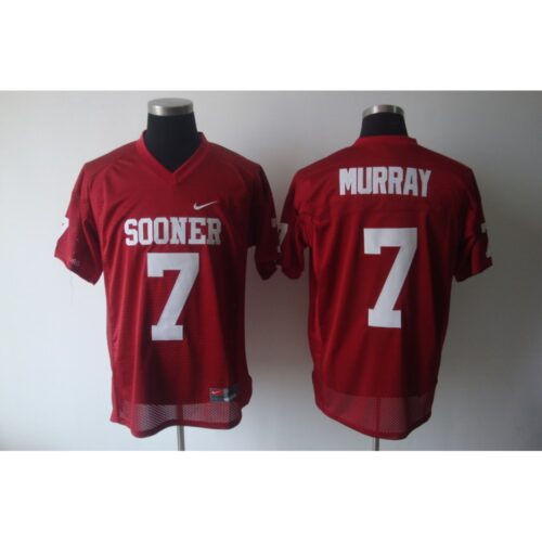 6861cd916c6cc_1 Sooners #7 DeMarco Murray Red Stitched NCAA Jersey