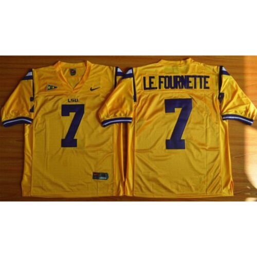 6861cda733abe_1 LSU Tigers #7 Leonard Fournette Gold Stitched NCAA Jersey